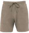 NS727 Native Spirit Terry Towel Shorts Cream Coffee colour image